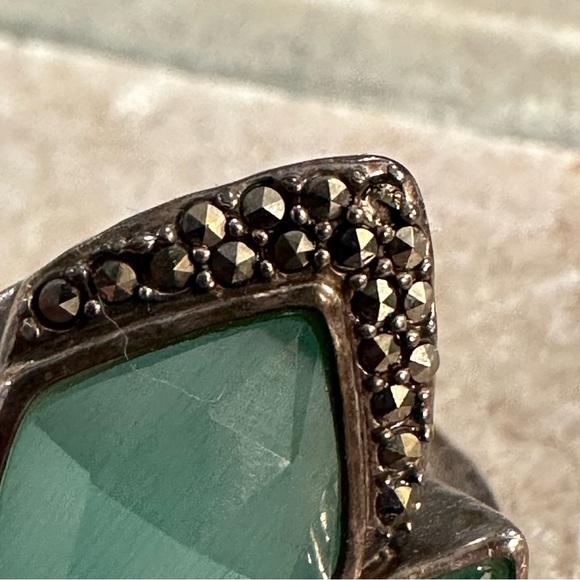 JUDITH JACK Quartz & Marcasite Ring - Picture 5 of 6